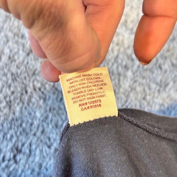 Vtg Hollister Y2K Womens Shirt Top Retro Spell Out Gray Blue S Fitted 19641 - Picture 10 of 11